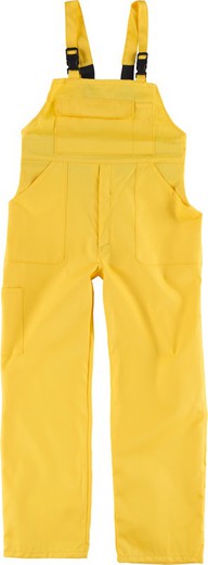 Jungenlätzchen, bedeckter Rücken, eine Brusttasche und zwei Seiten, Gummibänder Gelb