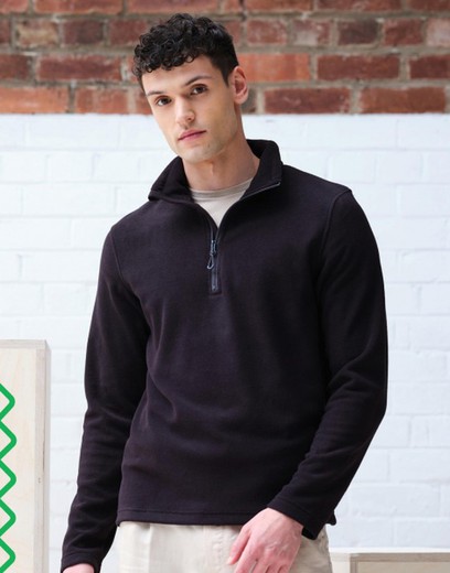 Half zip recycled fleece