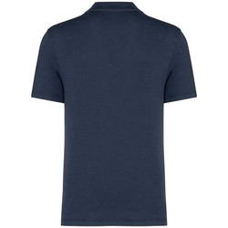 Eco-friendly men's washed effect jersey polo shirt