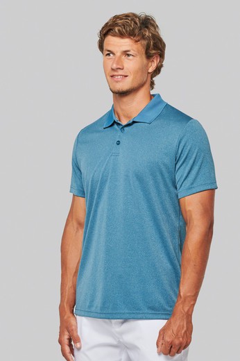 Adult Short Sleeve Heather Polo