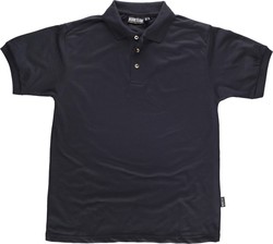 Kurzärmliges Poloshirt ohne Tasche Schwarz