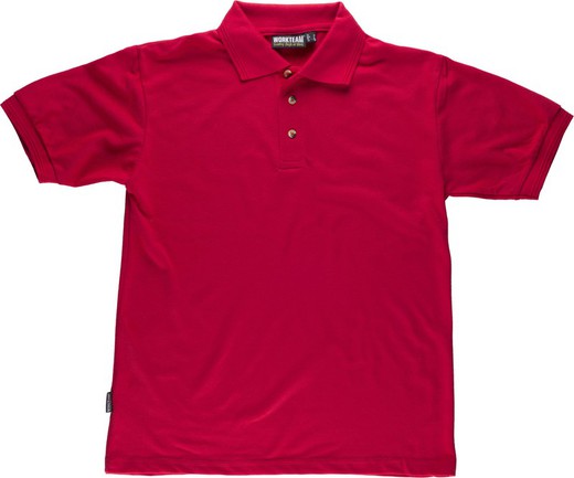 Short sleeve polo without pocket Red
