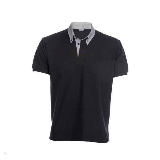 Polo Hombre M/C C/Camisero  Combi Cuadro Gales