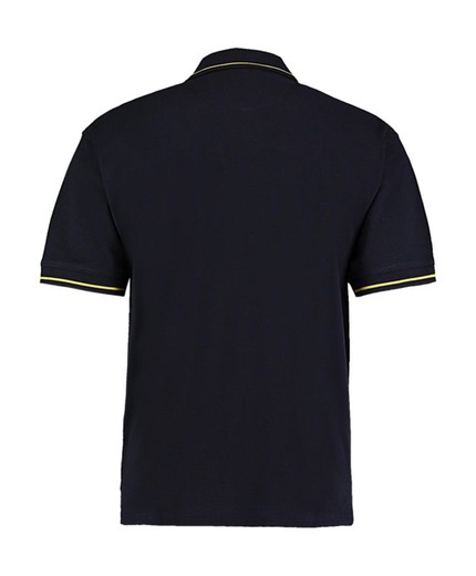 Polo piqué cuello rayado Classic Fit