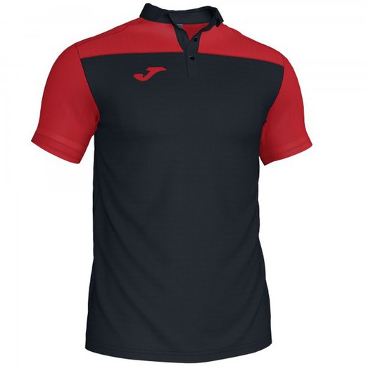 Polo Shirt Hobby Ii Black-Red S/S