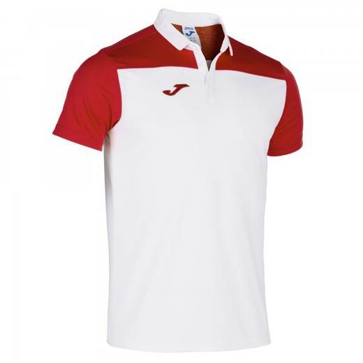 Polo Shirt Hobby Ii White-Red S/S