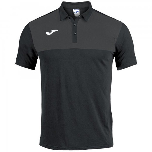 Polo Winner Cotton Negro-Antracita M/C