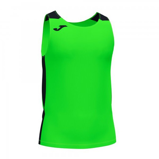 Record Ii Tank Top Fluor Green Black