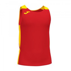 Record Ii Tank Top Red Yellow