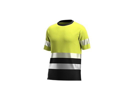 T-SHIRT SCUTI M JAUNE/NOIR de la marque Safety Jogger collection Industrielle