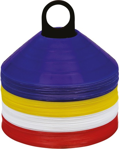 Kit de marcador de espaço x 60 Azul Royal / Branco / Vermelho / Amarelo