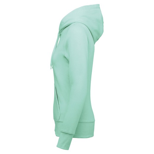 Sudadera capucha ecorresponsable mujer