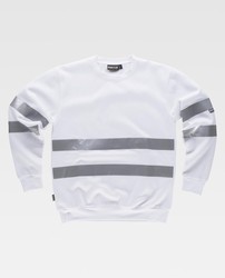Sudadera clásica de cuello redondo Blanco