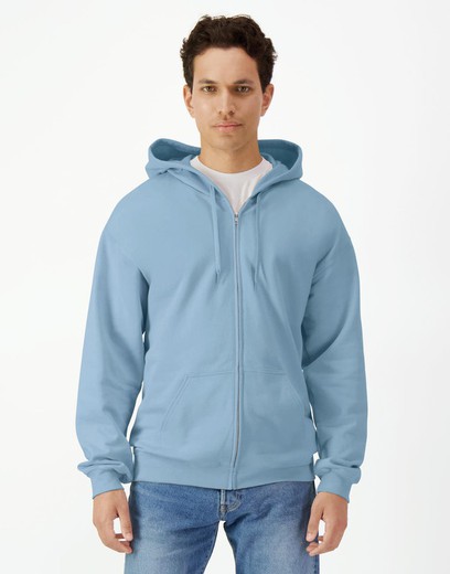 Sudadera con capucha Softstyle Midweigh cremallera