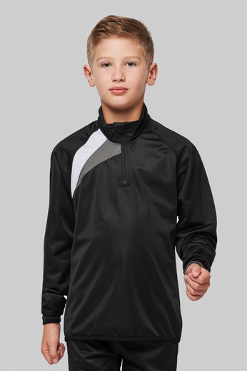 SUDADERA DE ENTRENAMIENTO 1/4 CREMALLERA NIÑOS