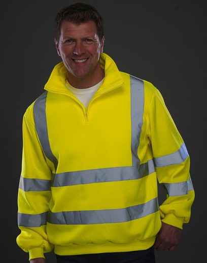 Fluo 1/4 Reißverschluss Sweatshirt