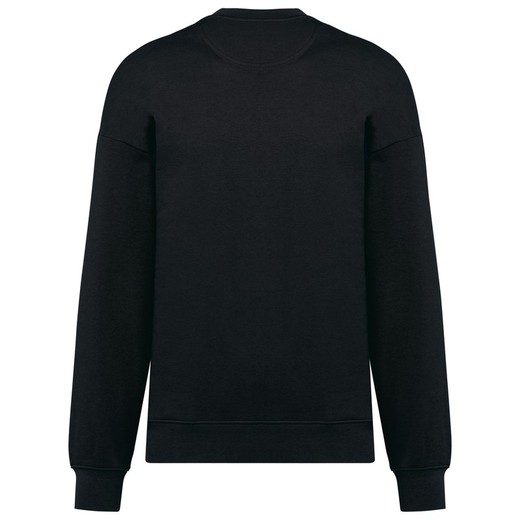 Sweatshirt com decote redondo oversize eco-responsável unissexo