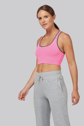 Seamless sports bra