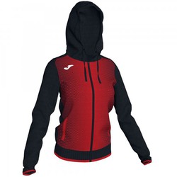 Supernova Hooded Jacket Black-Red Woman