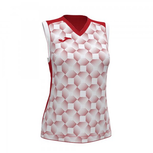 Supernova Iii Sleeveless Shirt Red White