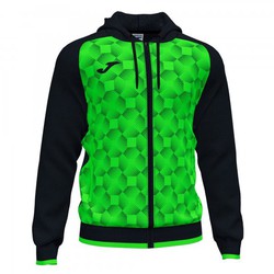 Supernova Iii Zip-Up Hoodie Black Fluor Green