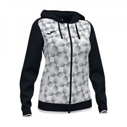 Supernova Iii Zip-Up Hoodie Black White