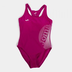 Swimsuit Lake Ii Dark Fuchsia-White Woman