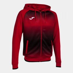 Tiger V Zip-Up Hoodie Red Black