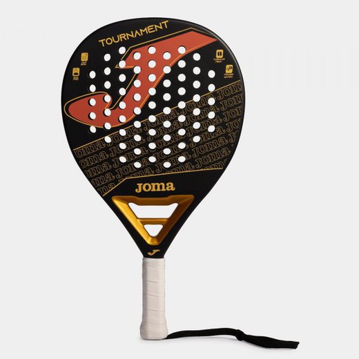 Tournament Paddle Racket Black Gold Red