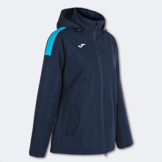 Trivor Anorak Navy Fluor Turquoise