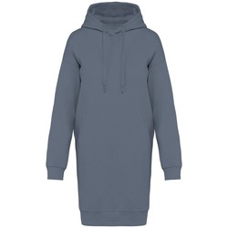 Vestido tipo sudadera ecorresponsable con capucha mujer