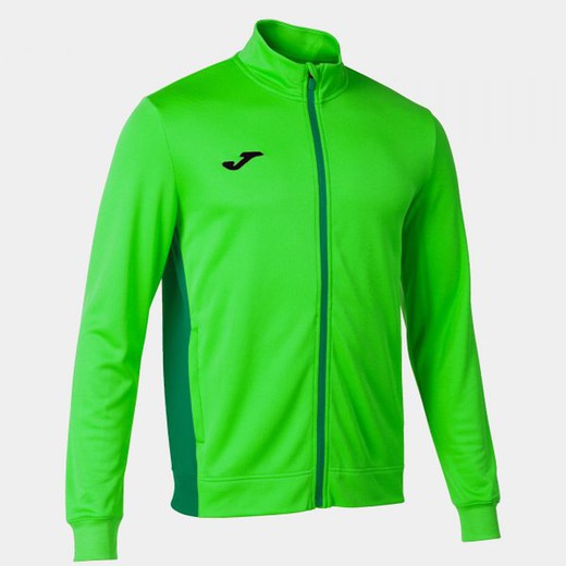 Winner Ii Full Zip Sweatshirt Fluor Green