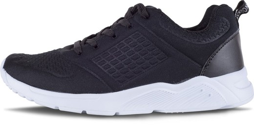 Zapatilla deportiva con gofrado Suela EVA blanco / Negro