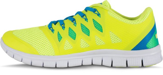 Mesh Sneaker semelle EVA en blanc jaune AV