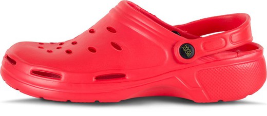 Unisex EVA clog Ultralight, ergonomic Anatomical, with orthopedic camera, soft for the feet Red