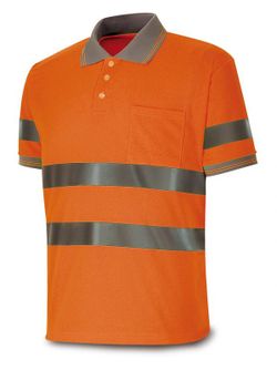1288-POLFNN POLO ALTA VISIBILIDAD NARANJA FLUO