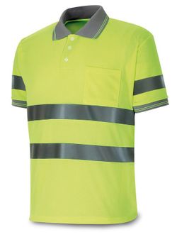 1288-POLFNY POLO ALTA VISIBILIDAD AMARILLO FLUO