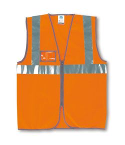 288-VFCN CHALECO CREMALLERA NARANJA FLUO TALLA