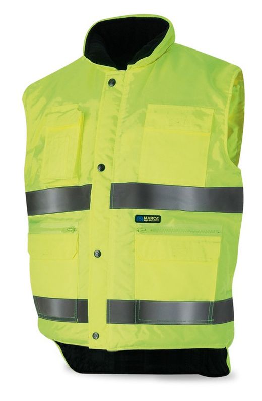 288-VMFY CHALECO MULTIBOLSILLOS AMARILLO FLUO