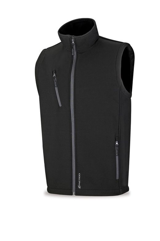 Chaleco Softshell triple lámina color negro modelo LYTIR