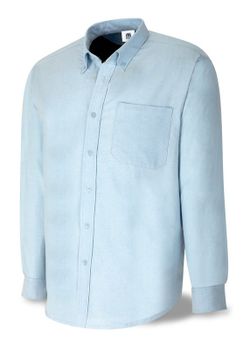 388-COML CAMISA ALGODON OXFORD AZUL