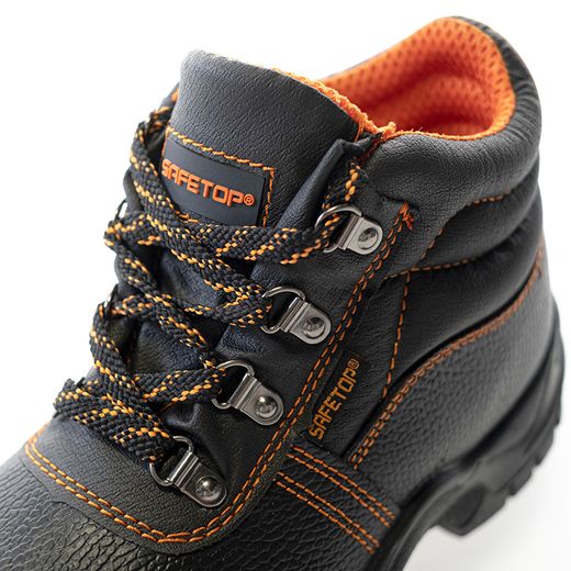ABELIO, bota S1P de cuero vacuno con cordones