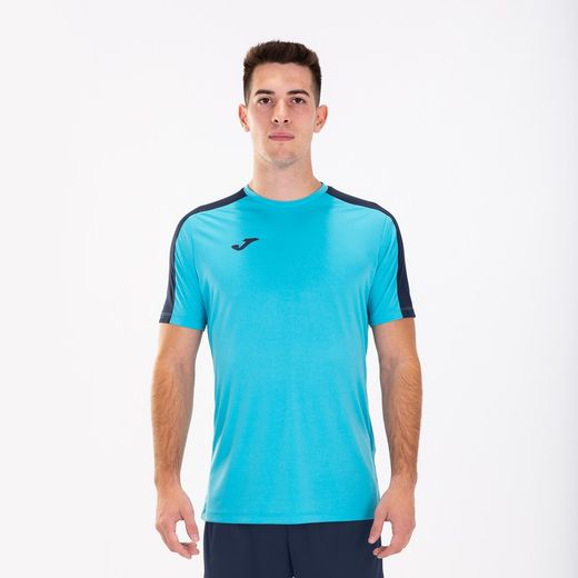 Academy T-Shirt Fluor Turquoise-Dark Navy S/S