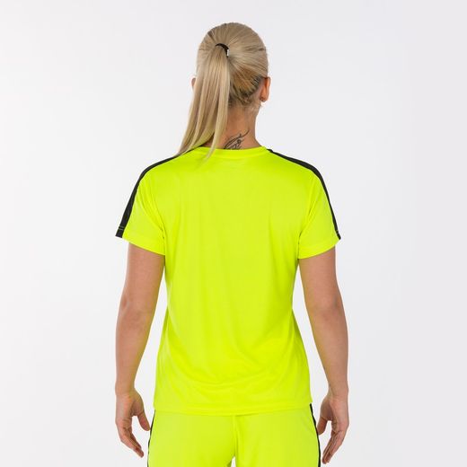 T-shirt Academy Giallo Fluo-Nera M/C