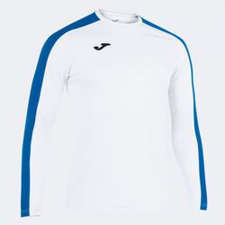 Academy T-Shirt White-Royal L/S