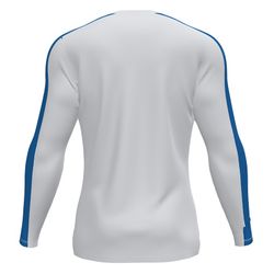 Academy T-Shirt White-Royal L/S