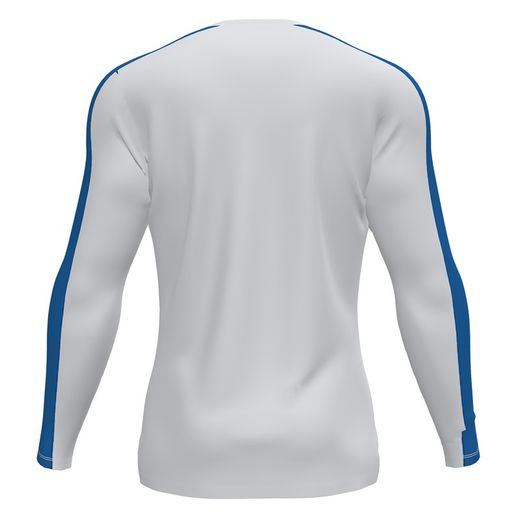 Academy T-Shirt White-Royal L/S