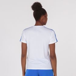 Academy T-Shirt White-Royal S/S