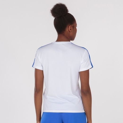 Academy T-Shirt White-Royal S/S