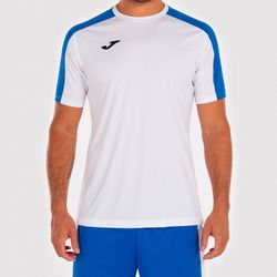 Academy T-Shirt White-Royal S/S